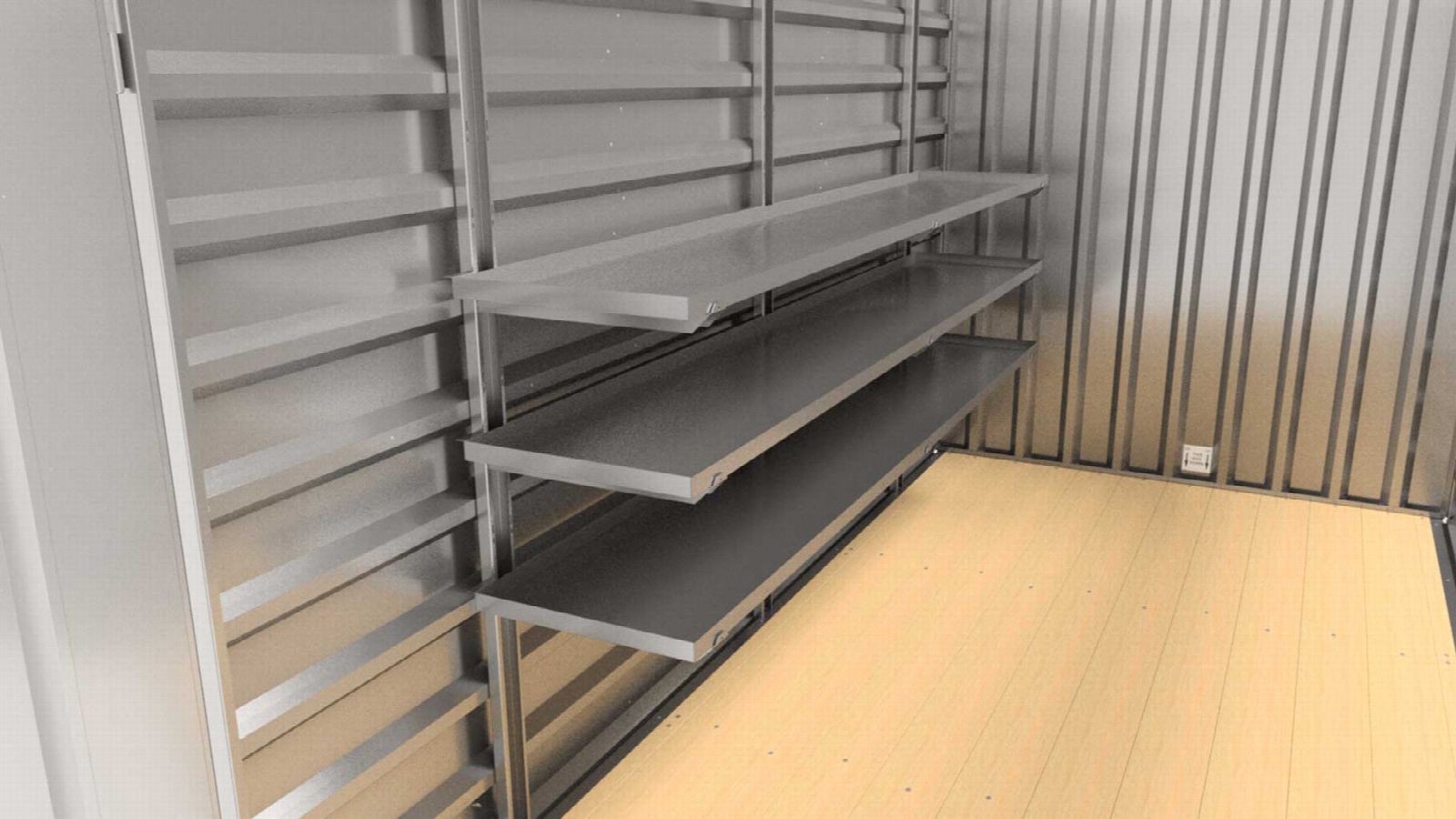 Extra shelf 3 meters incl. shelf supports