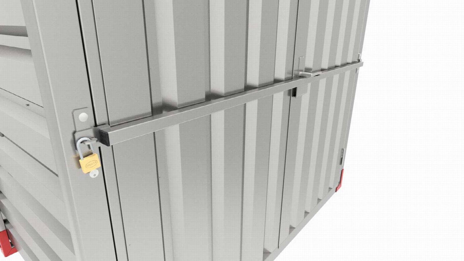 Vandal bar set double door (excl. lock)